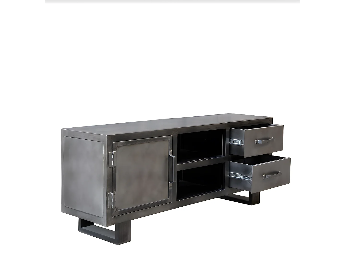 Meuble TV métal noir Jodhpur 150 cm