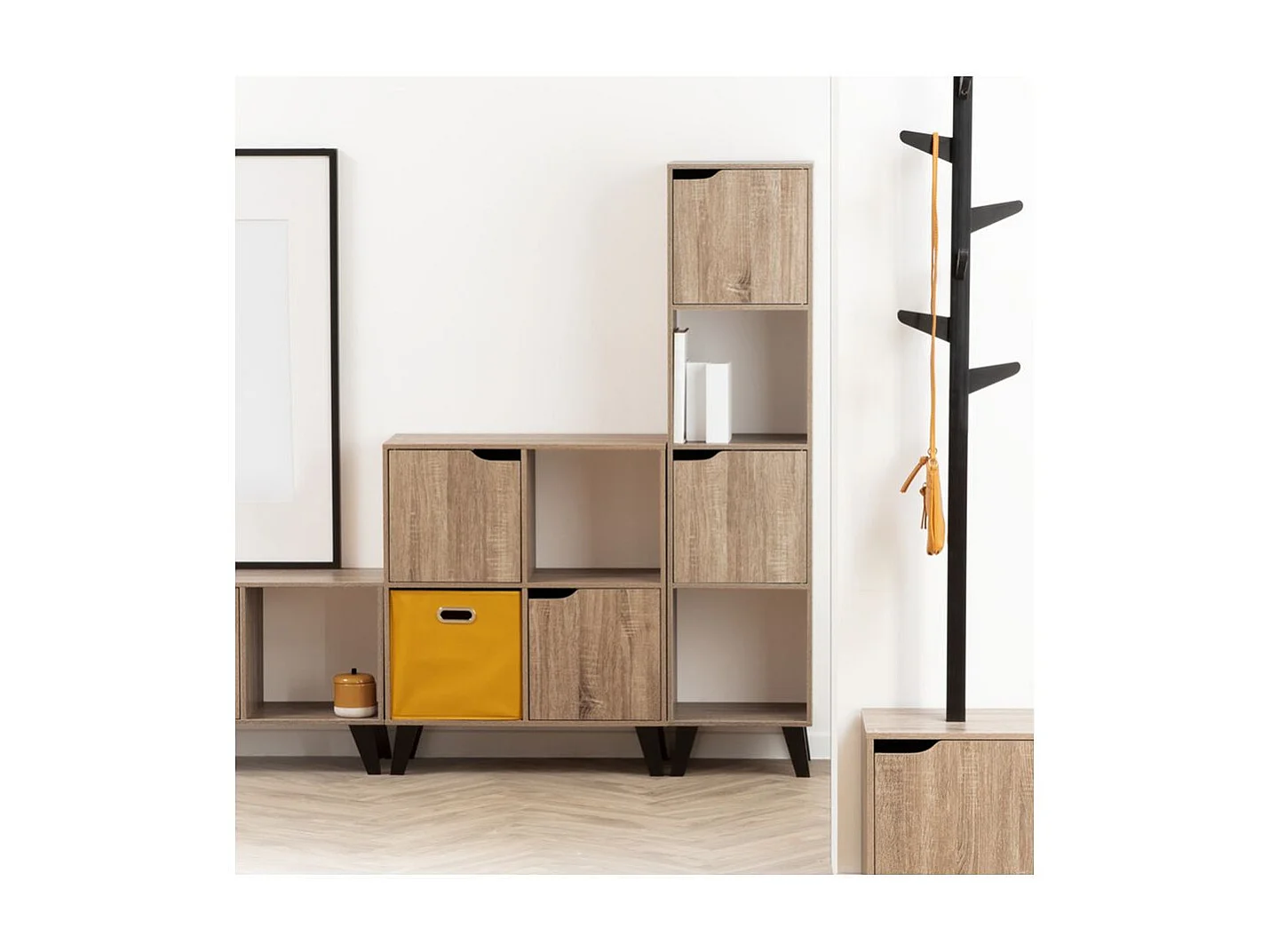 Mueble bajo TV Olaya 5 Five 3 módulos madera 47x101x32 cm