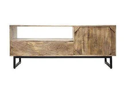 Meuble TV 2 Portes & 2 Tiroirs "Ajay" 140cm Beige