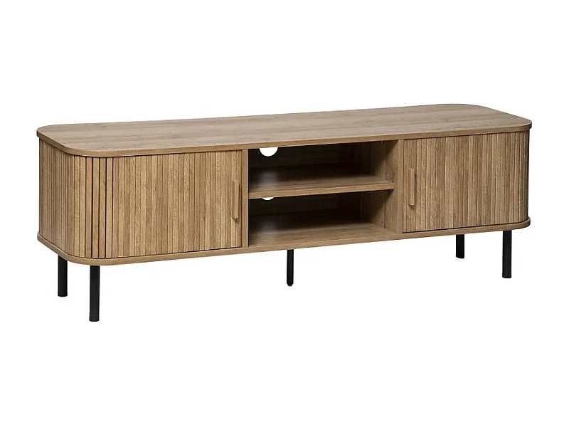 Meuble TV 2 Portes "Colva" 140cm Beige