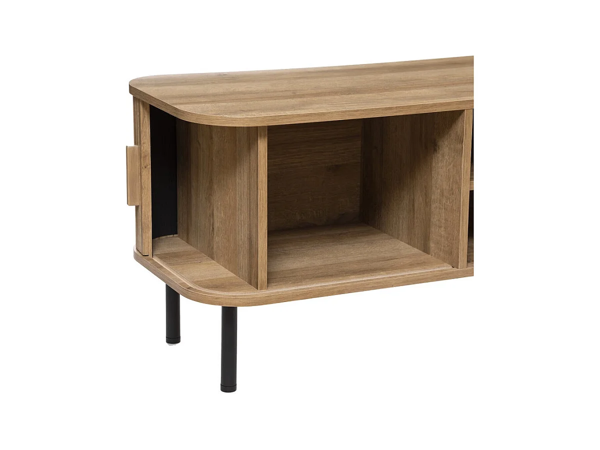 Meuble TV 2 Portes "Colva" 140cm Beige