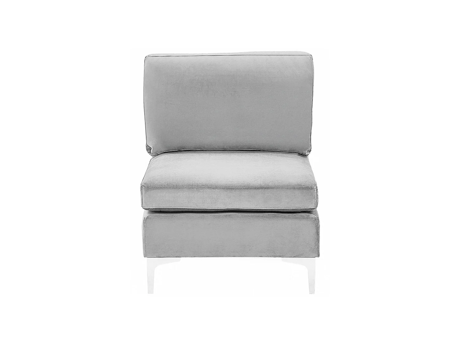 1-Seat Section EVJA Grey Velvet