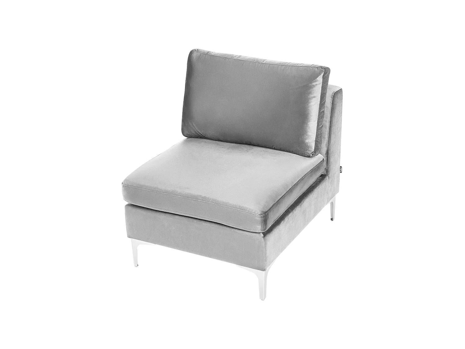 1-Seat Section EVJA Grey Velvet