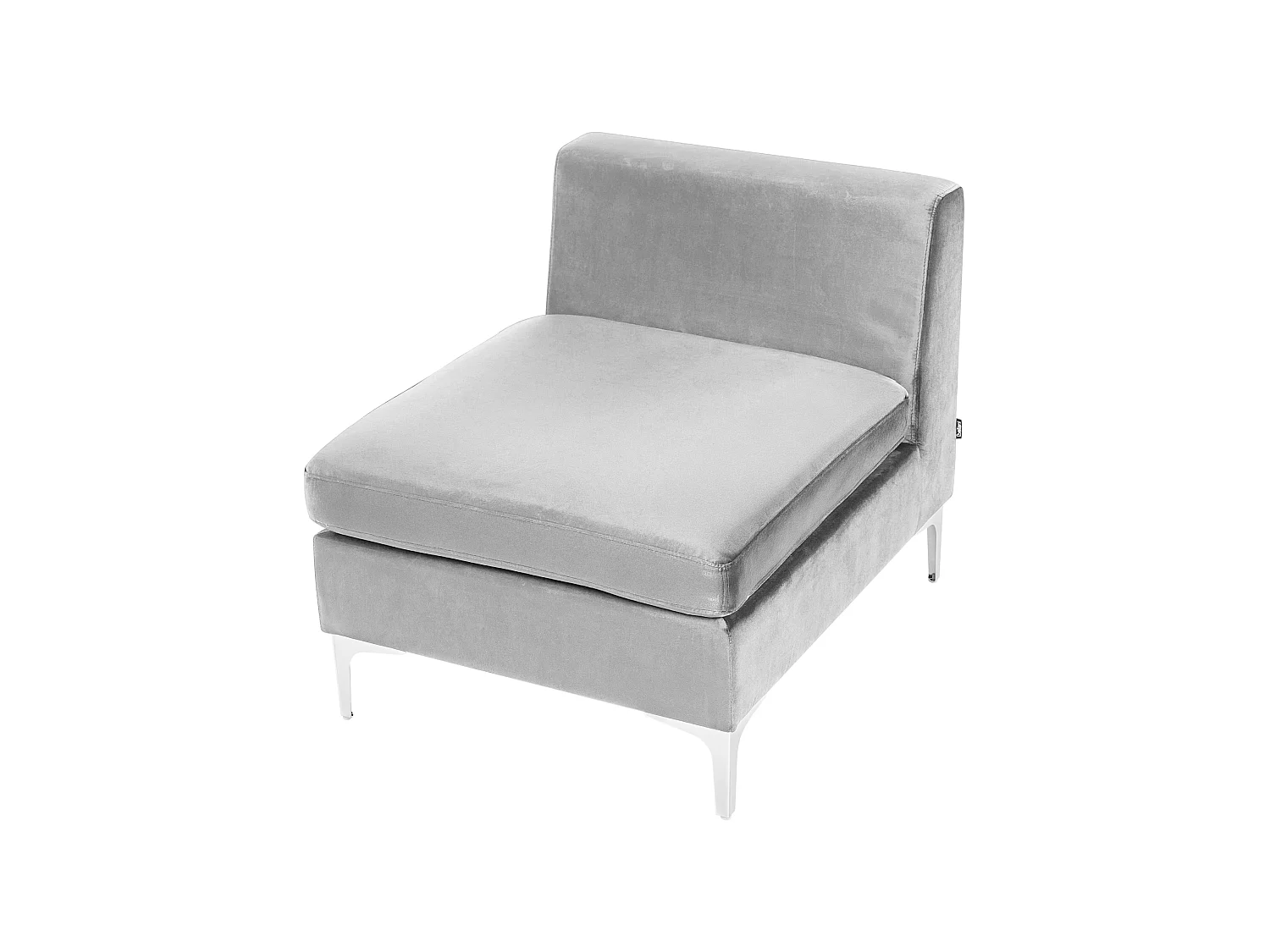 1-Seat Section EVJA Grey Velvet
