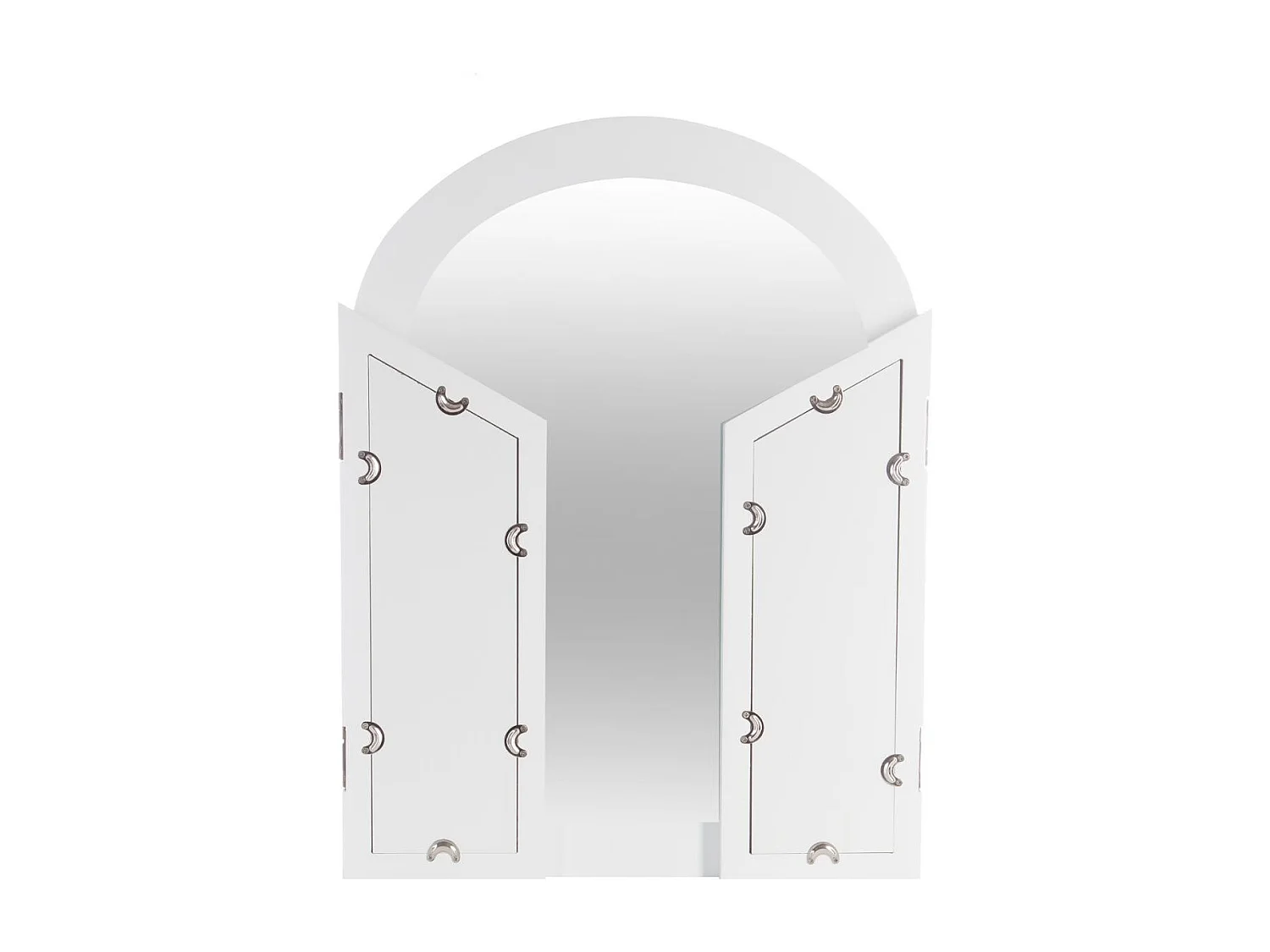 Coiffeuse Moderne "Aurell" 128cm Blanc