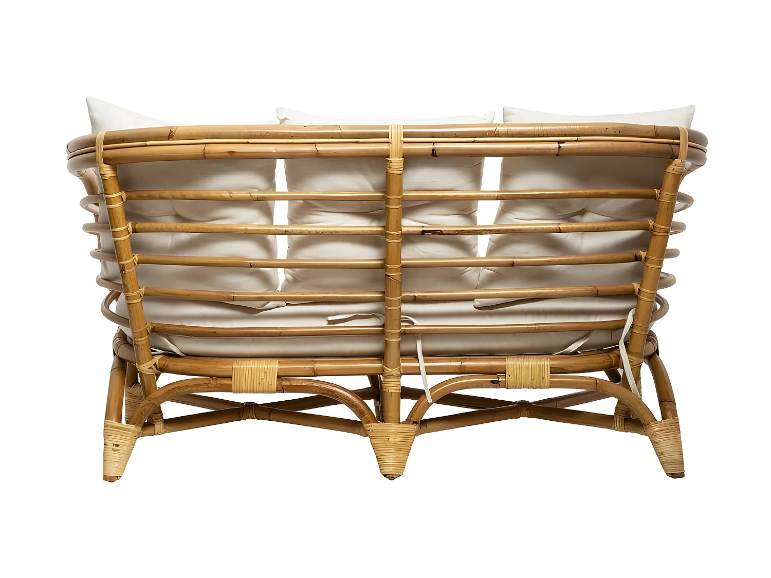 Canapé 2 Places en Rotin "Farah" 143cm Naturel