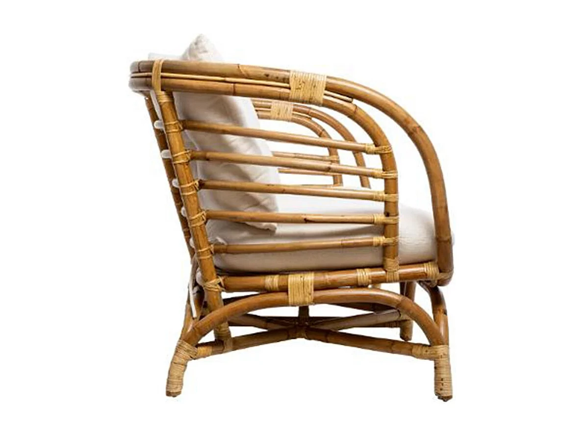 Canapé 2 Places en Rotin "Farah" 143cm Naturel