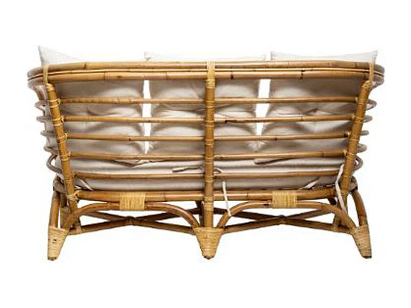 Canapé 2 Places en Rotin "Farah" 143cm Naturel