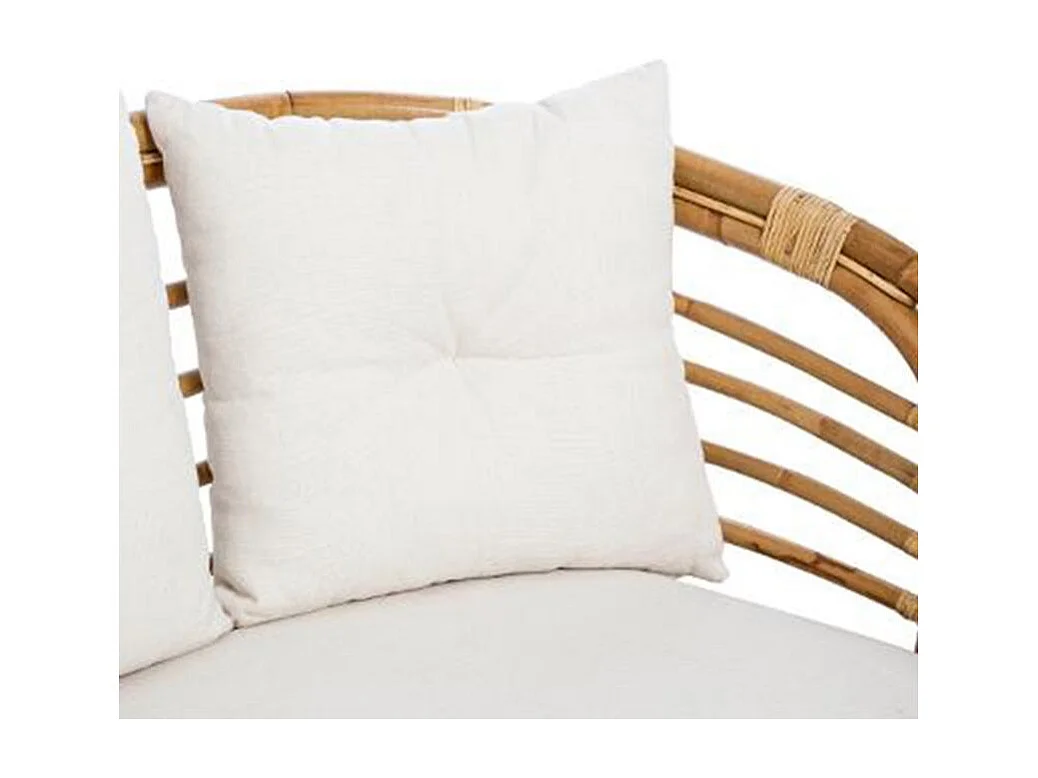 Canapé 2 Places en Rotin "Farah" 143cm Naturel