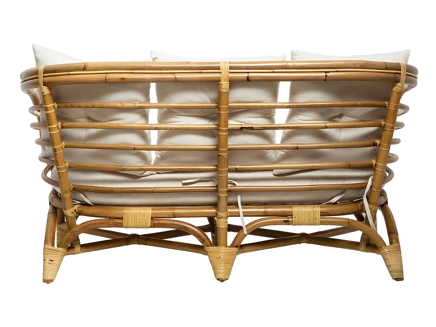 Canapé 2 Places en Rotin "Farah" 143cm Naturel