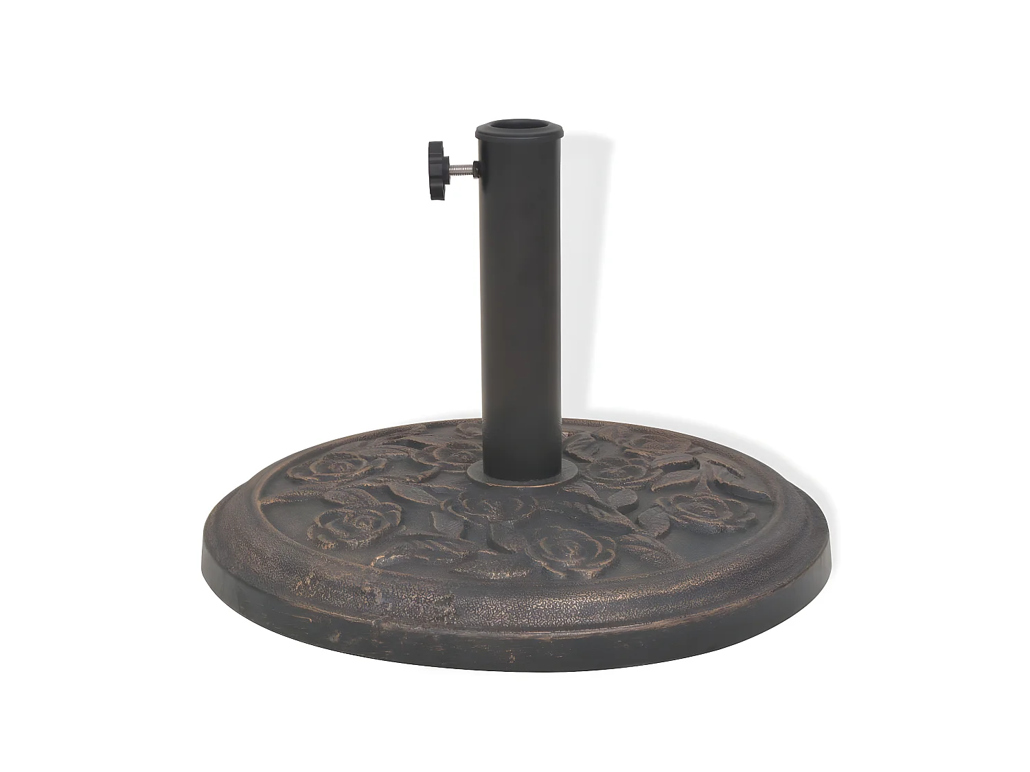 Base redonda do guarda-sol em resina diâmetro 38 e 48 mm bronze 9 kg 2202076