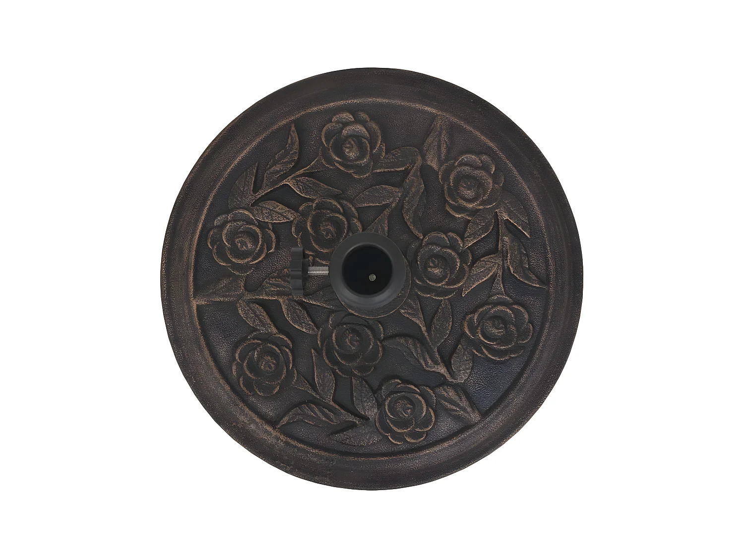 Base redonda do guarda-sol em resina diâmetro 38 e 48 mm bronze 9 kg 2202076