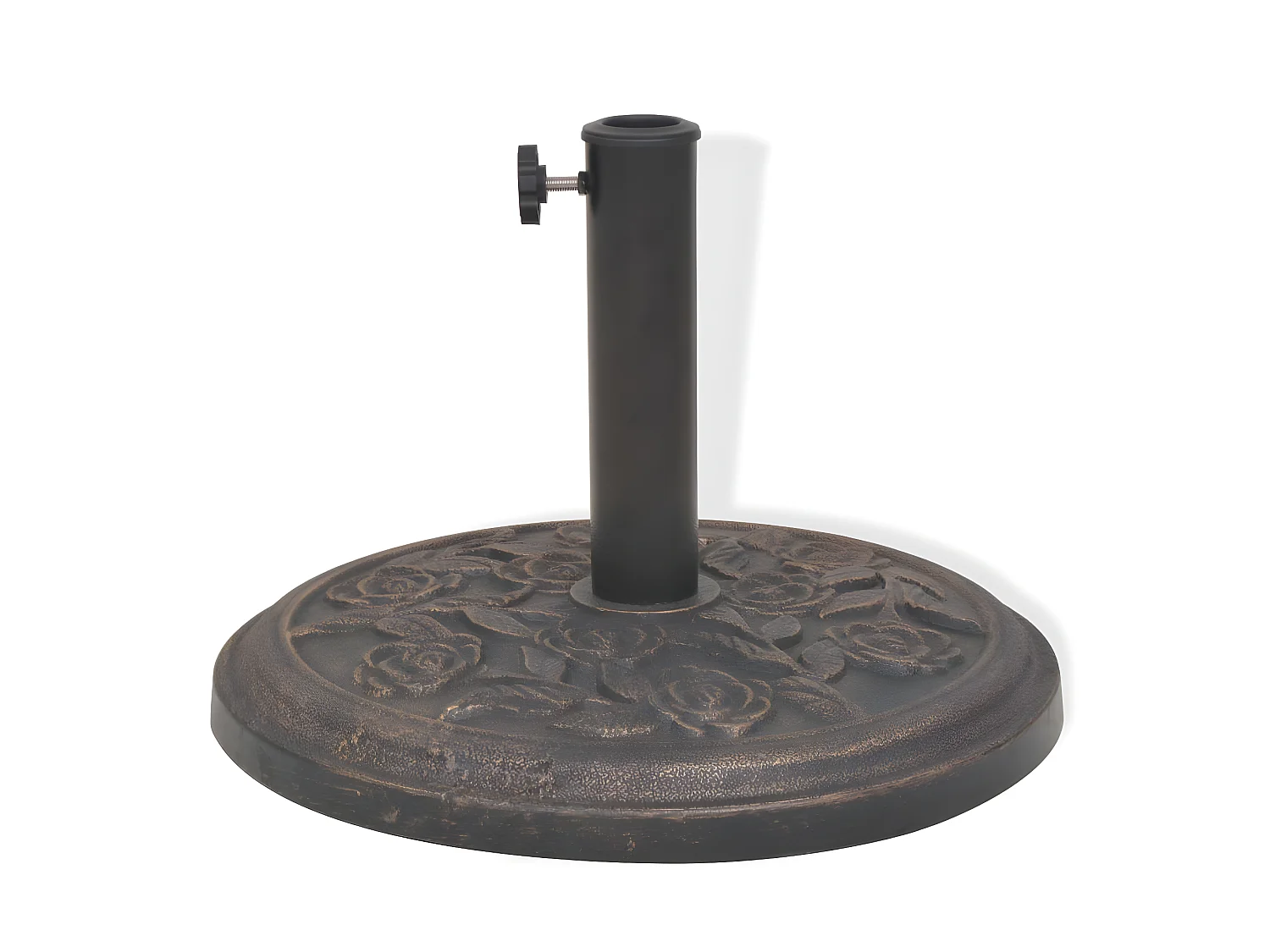 Socle de parasol résine résine bronze 45.5 x 45.5 x 34 cm 2202076