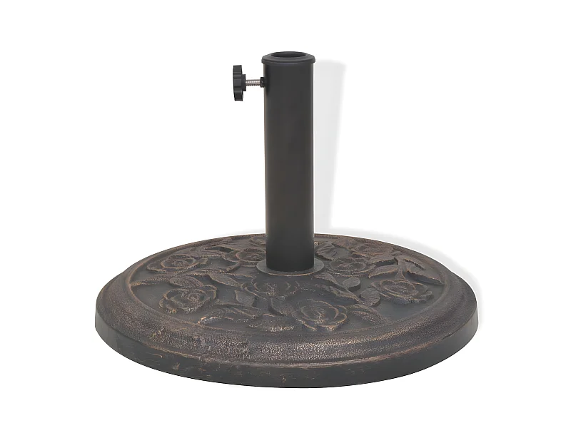 Base redonda do guarda-sol em resina diâmetro 38 e 48 mm bronze 9 kg 2202076
