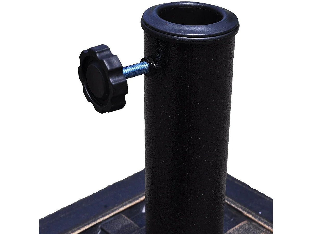 Base/soporte para sombrilla o sombrilla apto para diámetro de 38 mm o 48 mm soporte de sombrilla cuadrado de bronce 20_0000255