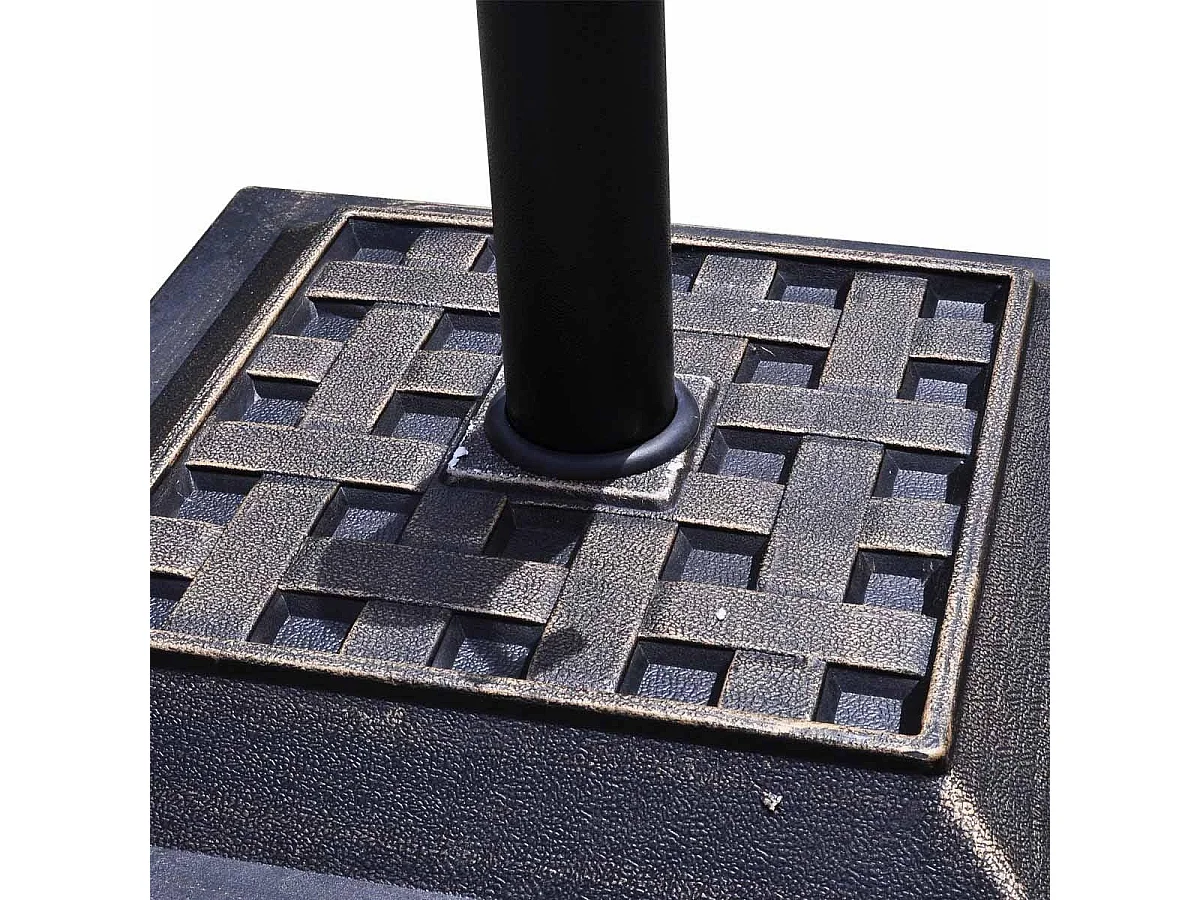 Base/soporte para sombrilla o sombrilla apto para diámetro de 38 mm o 48 mm soporte de sombrilla cuadrado de bronce 20_0000255