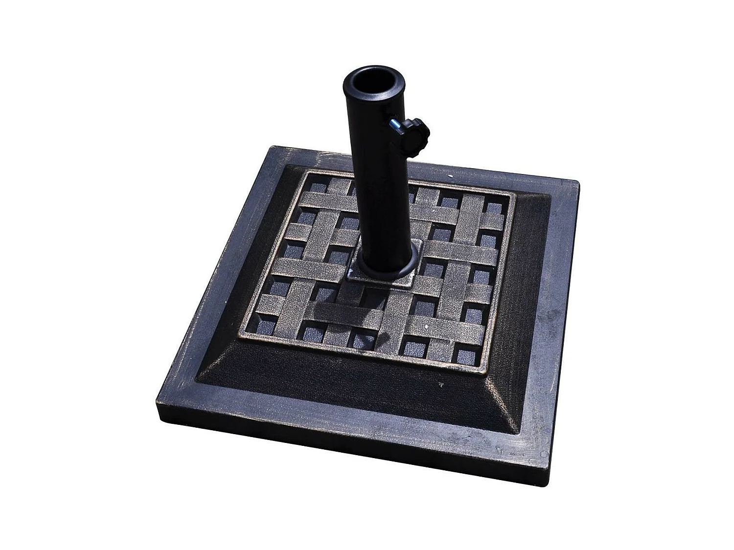 Suporte de base/guarda-sol para guarda-sol ou guarda-chuva adequado para suporte de guarda-sol quadrado de bronze com diâmetro de 38 mm ou 48 mm 20_0000255