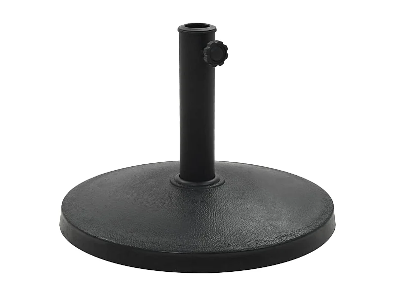 Base base redonda de resina para guarda-sol diâmetro 38 e 48 mm 10 kg preto 2202081