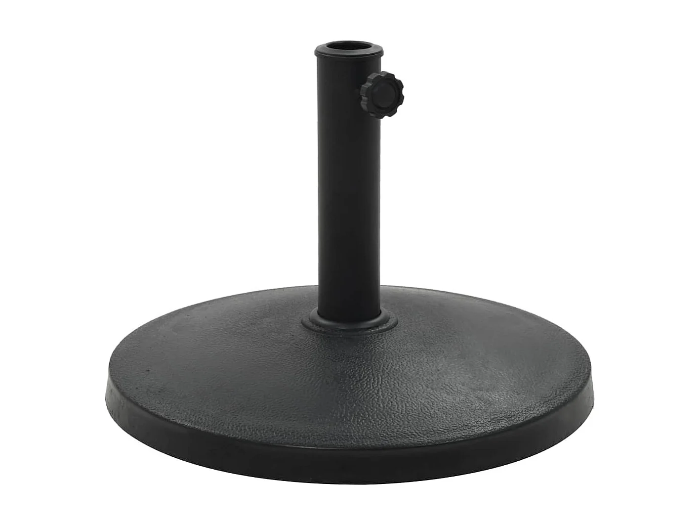 Base base redonda de resina para guarda-sol diâmetro 38 e 48 mm 10 kg preto 2202081