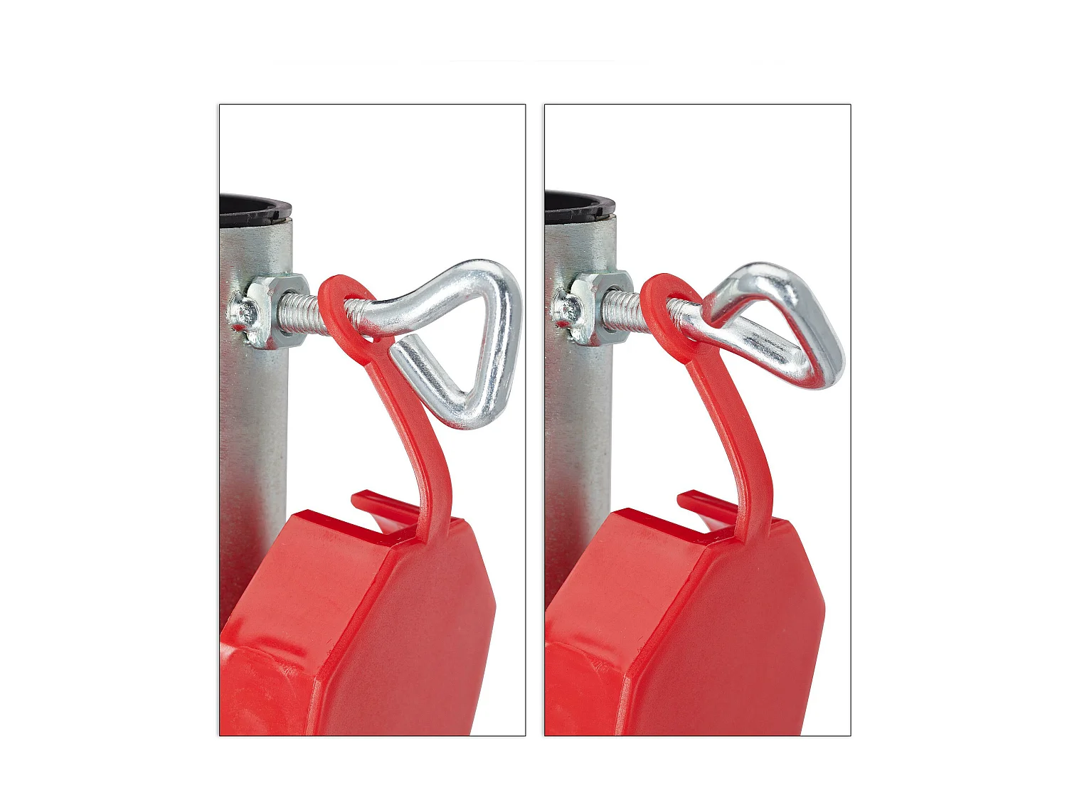 Base de suelo base para sombrilla 25-55 mm acero galvanizado plateado 13_0000947