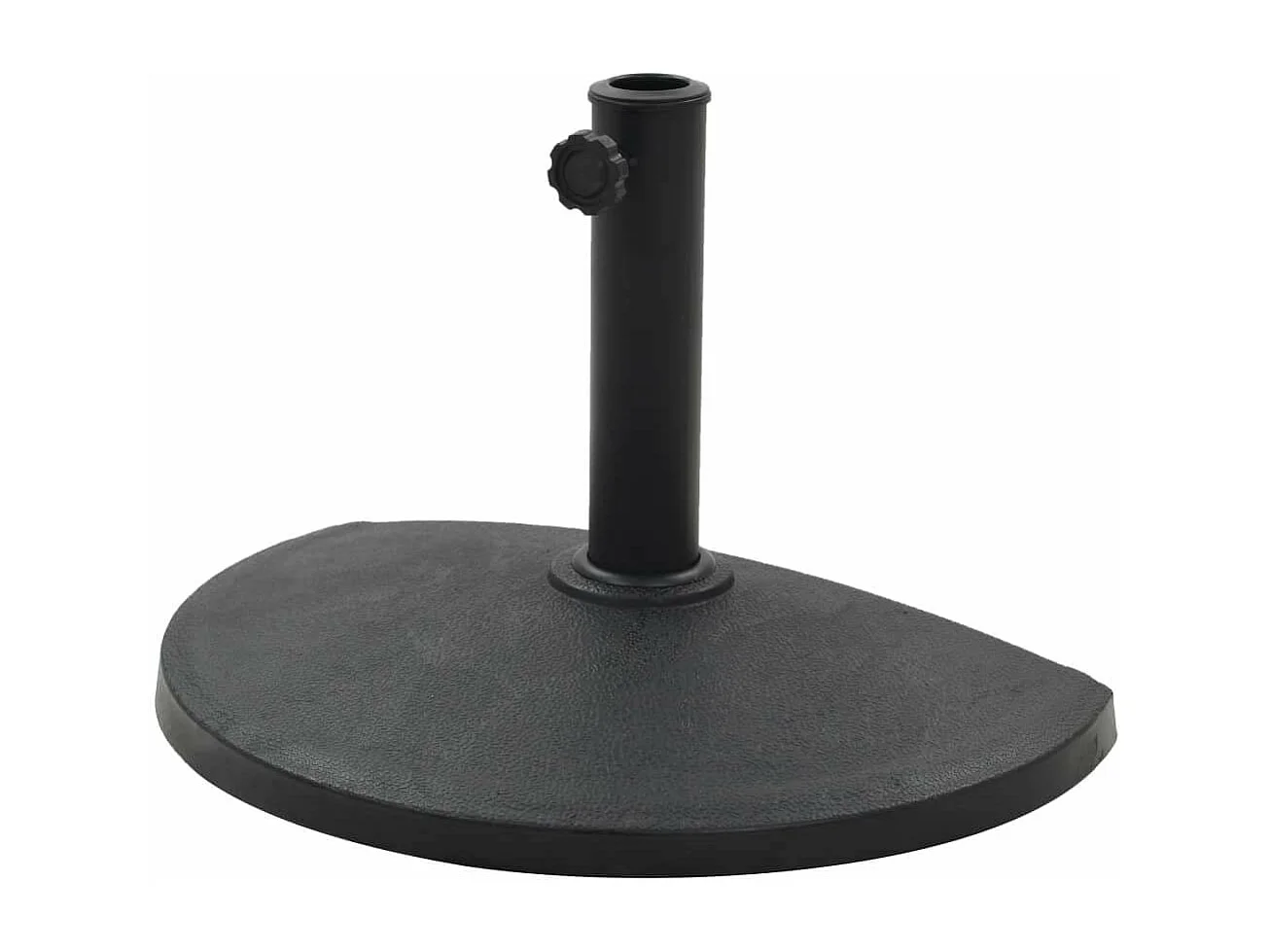Base de guarda-sol em resina semi-redonda com diâmetro de 38 e 48 mm 9 kg Preto 2202078