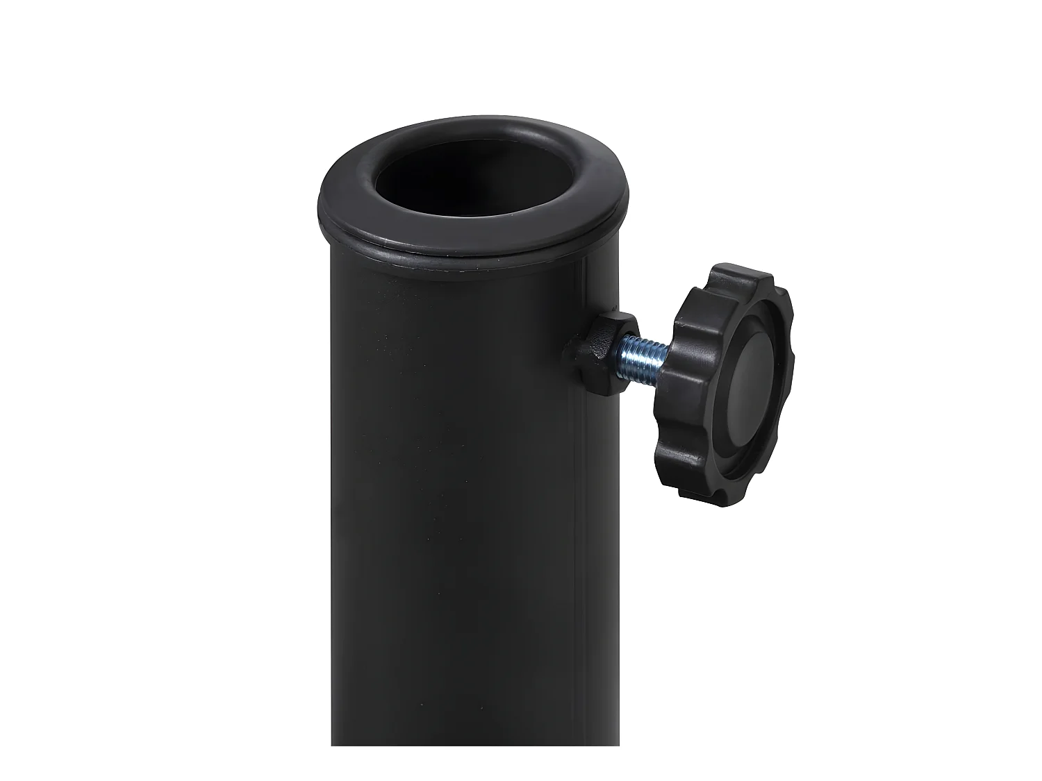 Base semicircular para guarda-sol em resina diâmetro 38 e 48 mm 9 kg preto 2202079