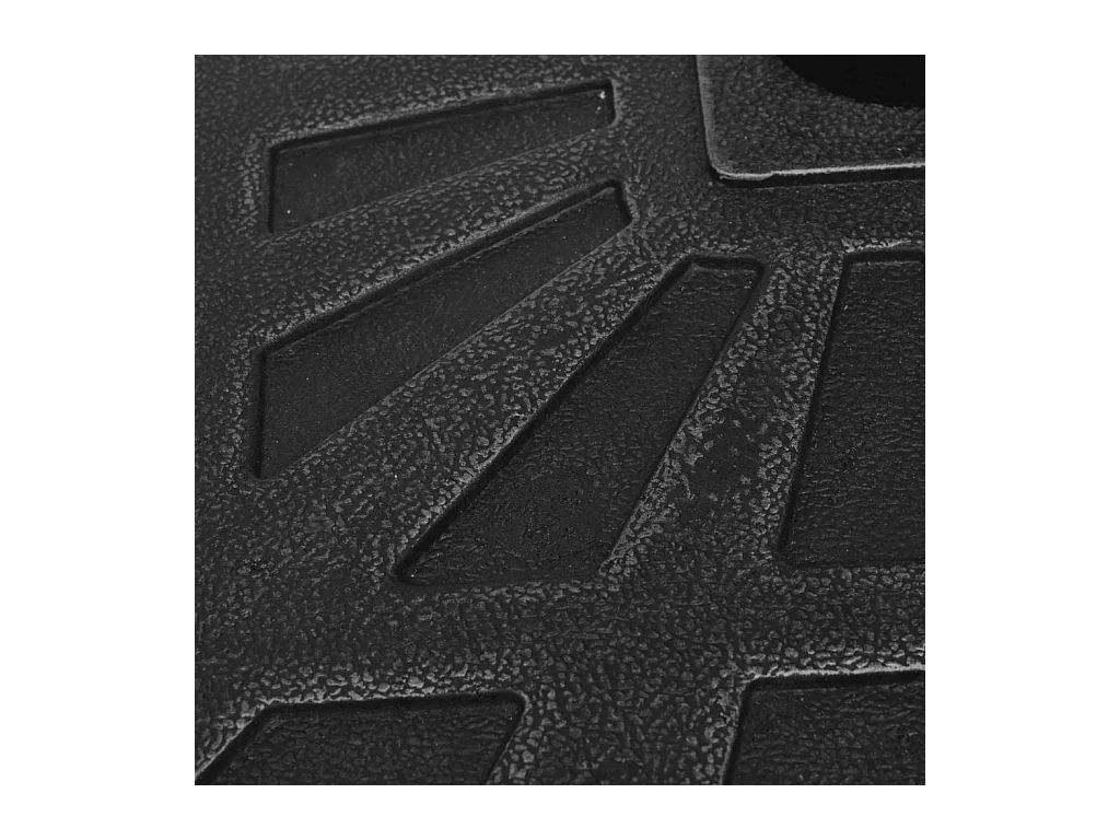 Base base parasol cuadrada resina diámetro 38 y 48 mm negro 12 kg 2202085