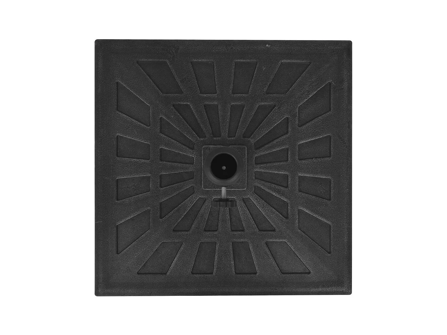 Pied socle Base carrée résine noire 51 x 51 x 32.5 cm 2202091