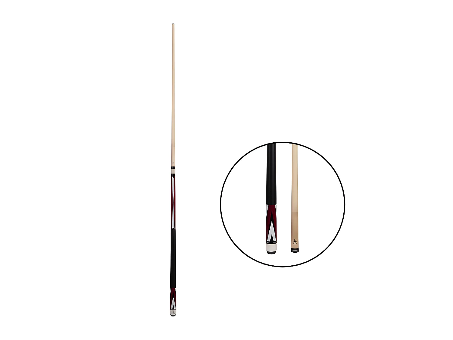 Queue de Billard "Bouleau V" 145cm Naturel & Noir