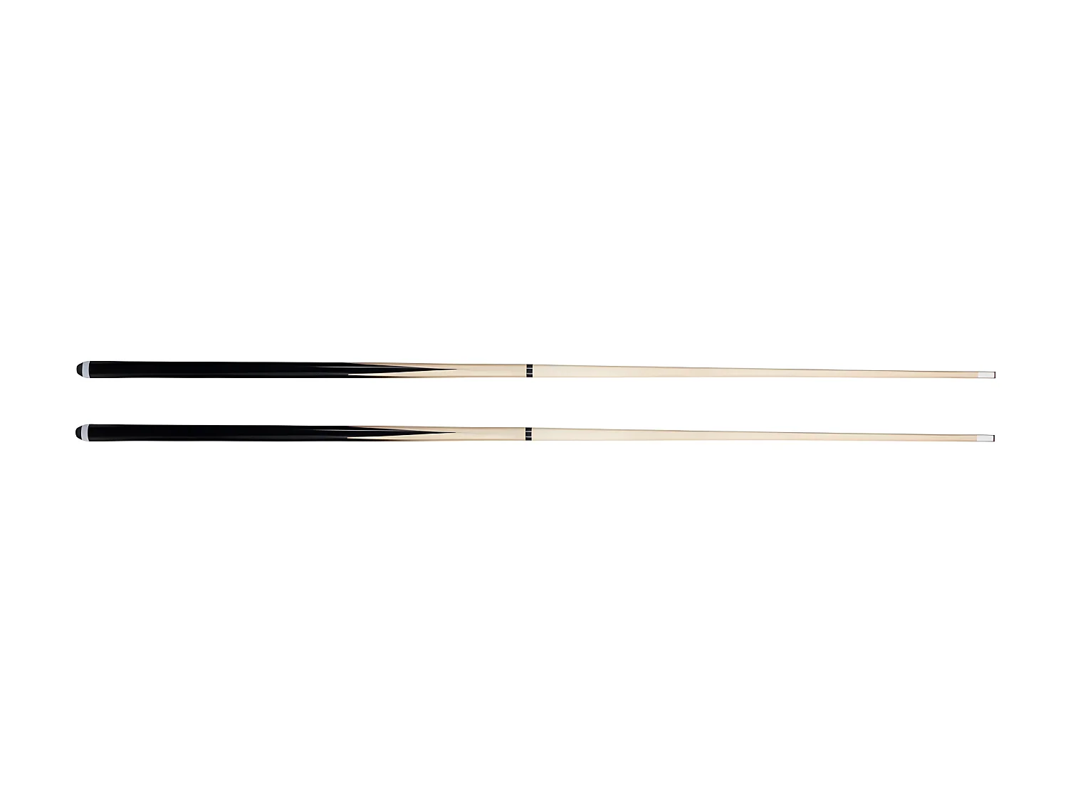 Lot de 2 Queues de Billard "Ramin" 145cm Naturel