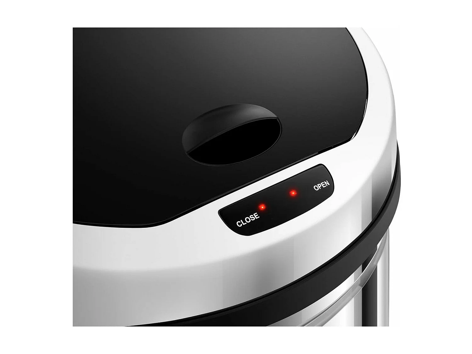 Lixeira automática de cozinha 50 litros redonda aço inoxidável 14_0003107