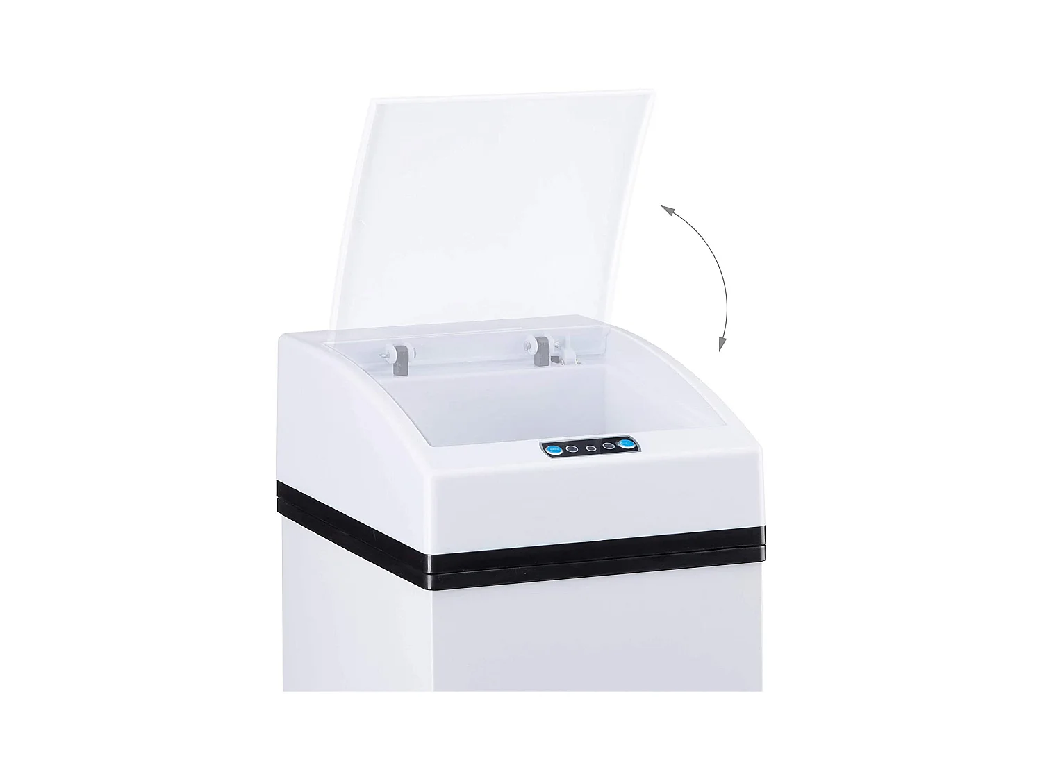 Cubo de basura automático cocina diseño sensor tapa cubo interior 7 litros blanco 13_0002322