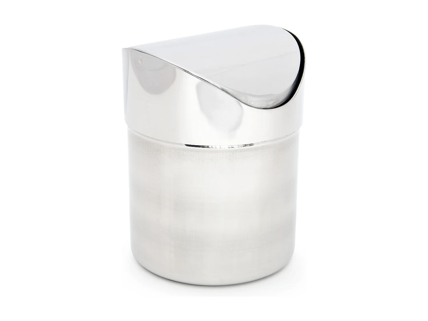 Poubelle cuisine de table argenté 12 x 12 x 16.5 cm 13_0002326