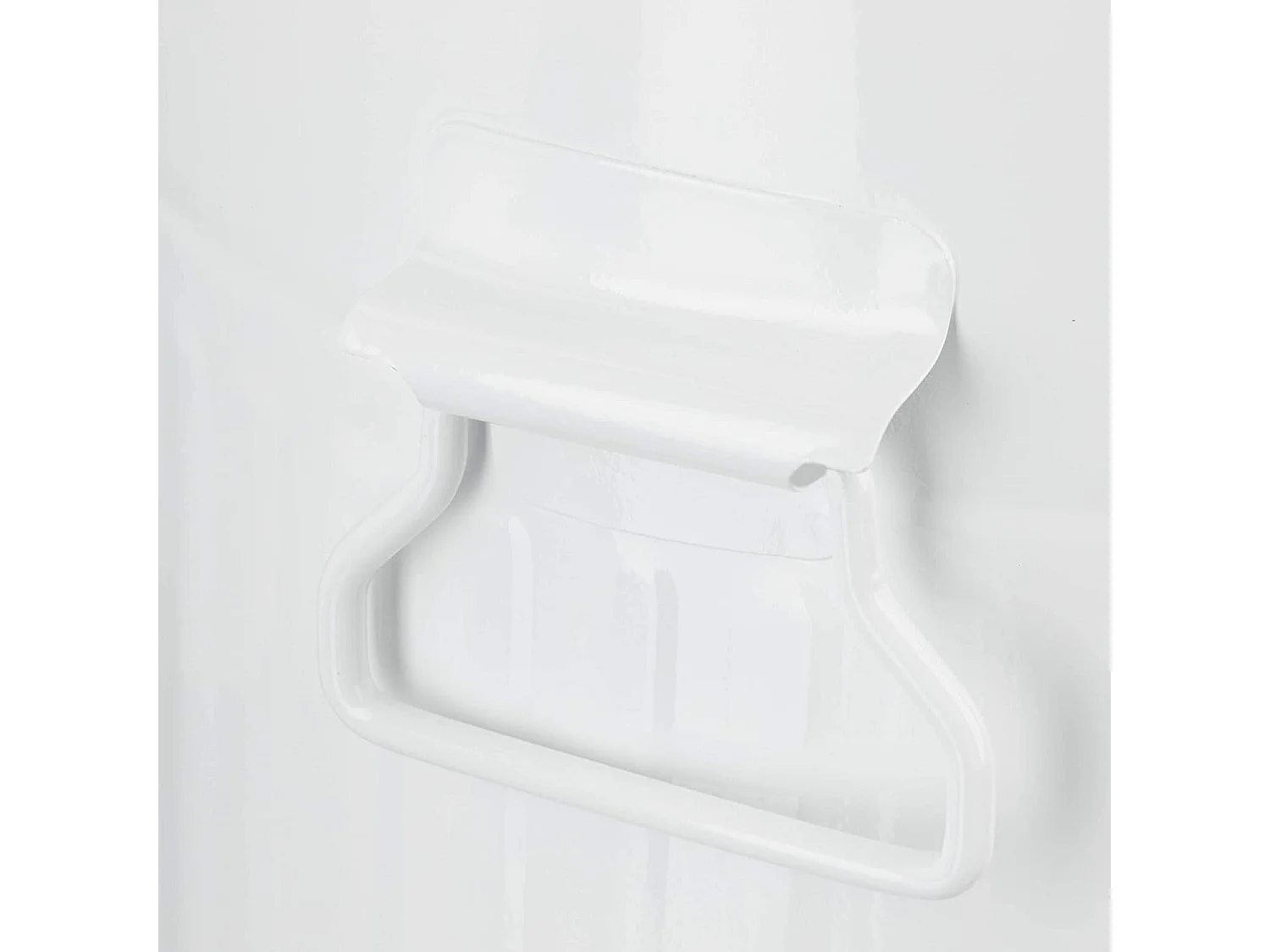 Papelera vintage con pedal para cocina o baño en metal 3 litros blanco 13_0002319