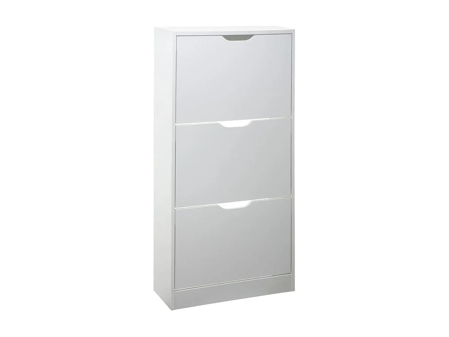 Meuble à Chaussures 3 Compartiments "Mylan" 115cm Blanc