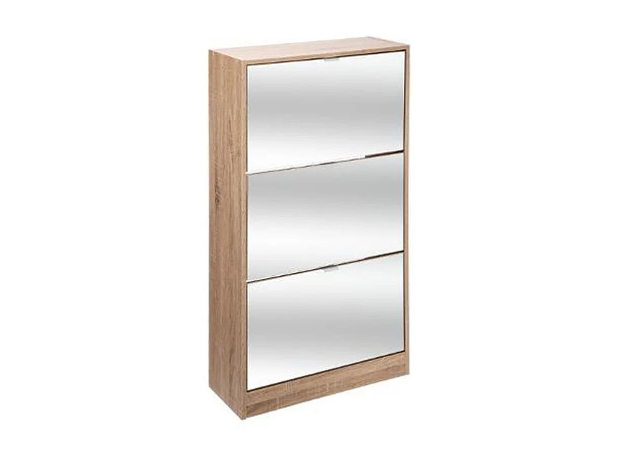 Range-Chaussures 3 Tiroirs "Mir" 118cm Naturel