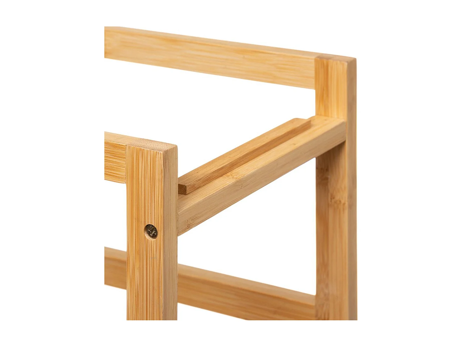 Desserte de cuisine roulante avec plateaux amovibles en Bambou H 83 cm