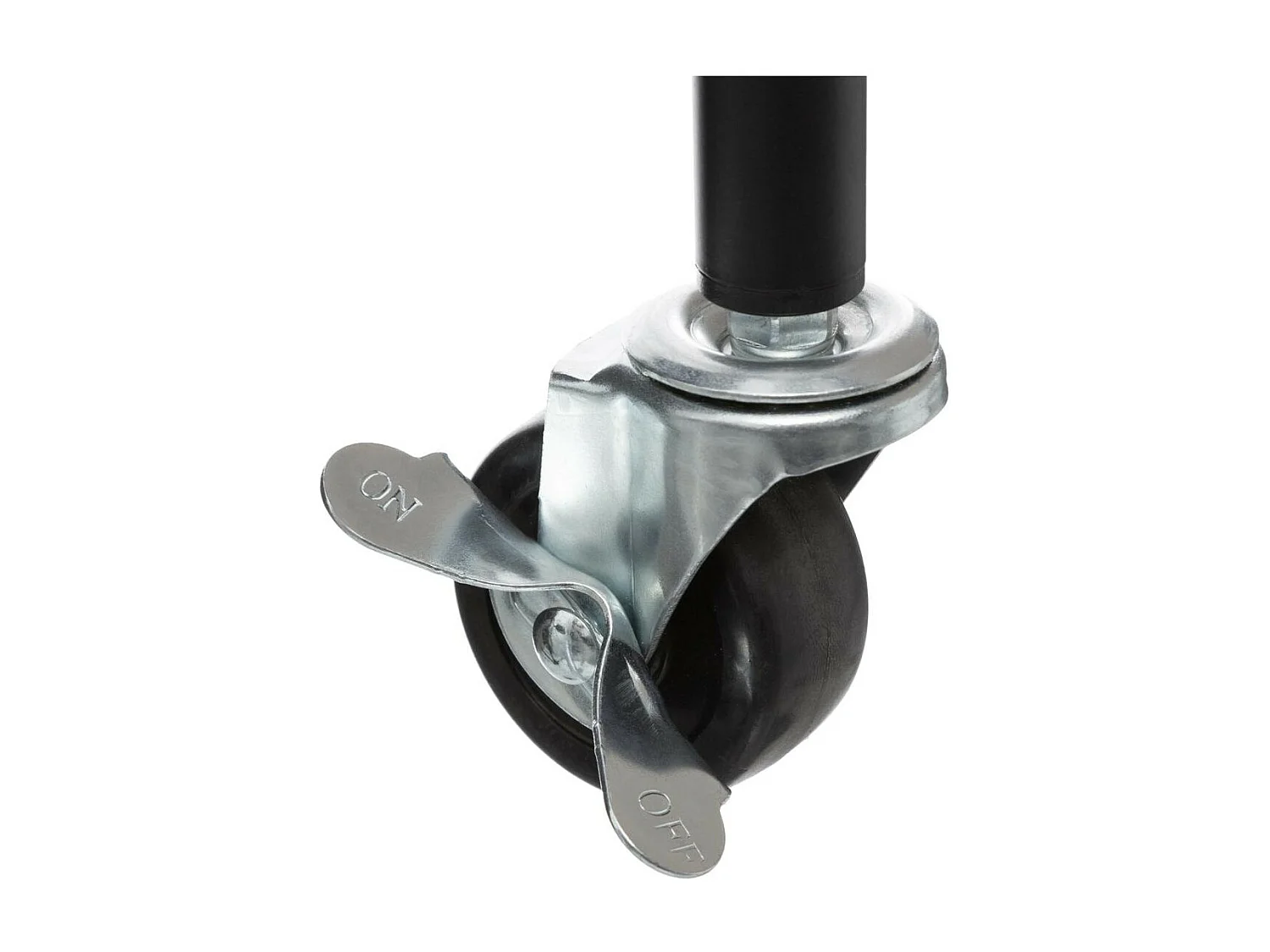 Desserte de Cuisine roulante à 3 niveaux en Métal Noir et Bois H 74.6 cm