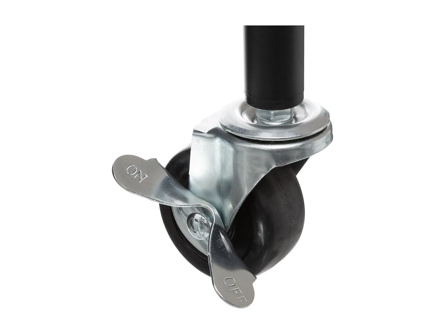 Desserte de Cuisine roulante à 3 niveaux en Métal Noir et Bois H 74.6 cm