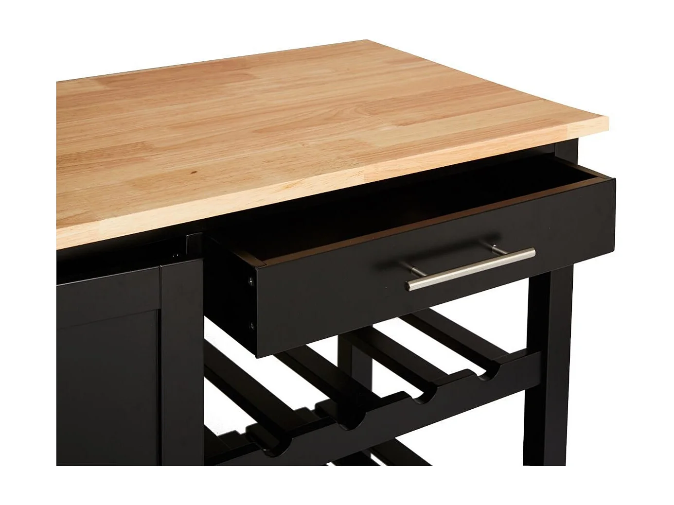 Desserte de Cuisine "Claude" 100cm Noir