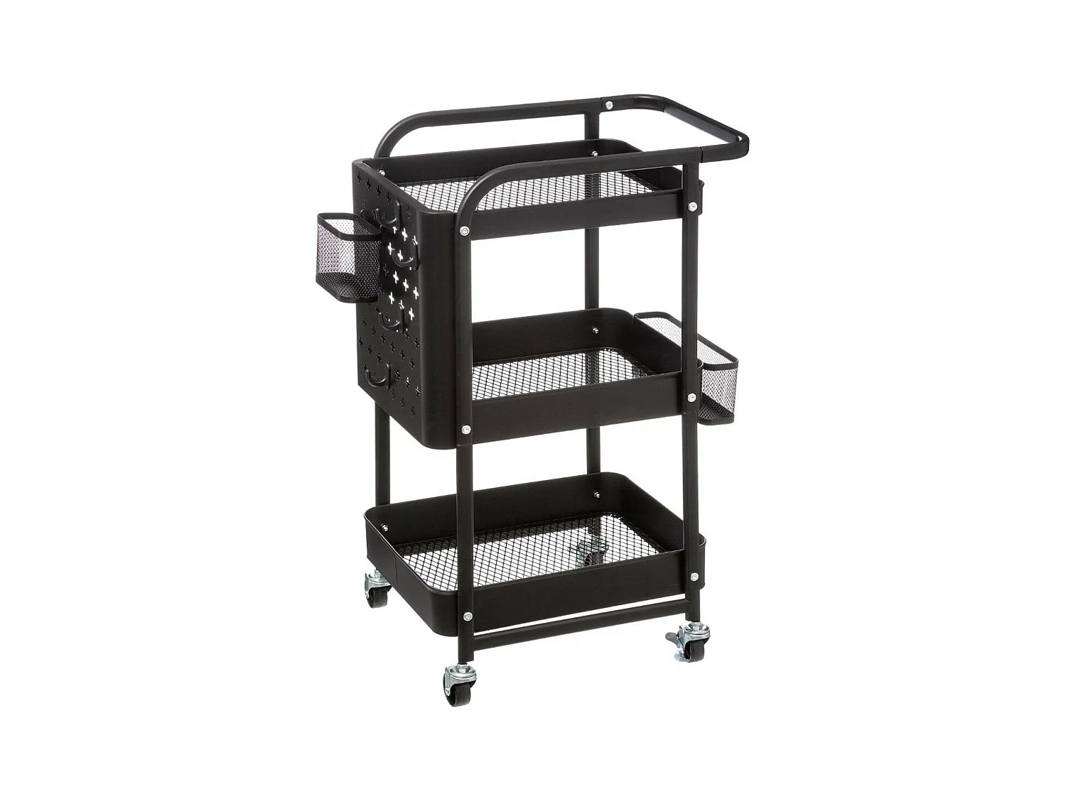 Desserte de Cuisine en Métal "Serta" 76cm Noir