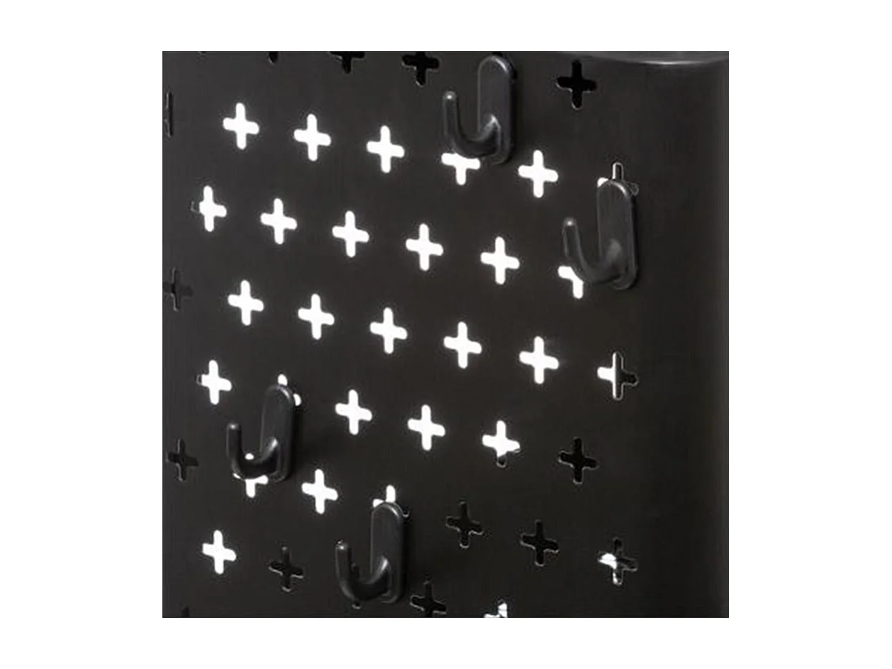 Desserte de Cuisine en Métal "Serta" 76cm Noir