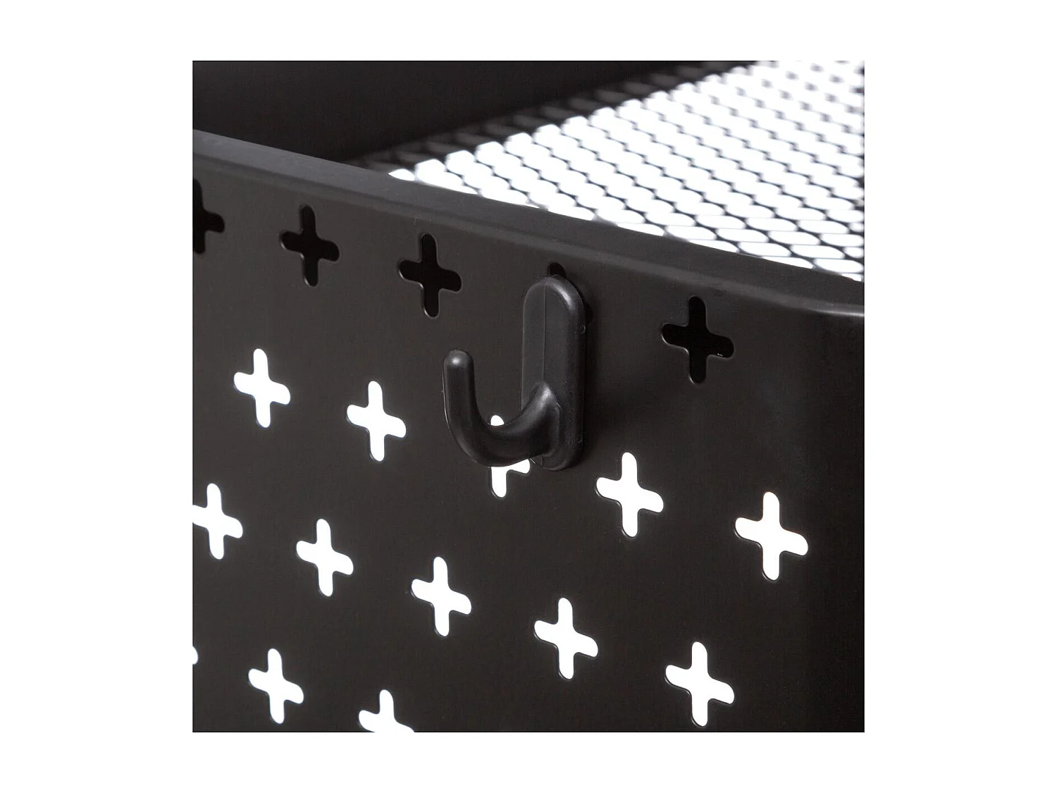 Desserte de Cuisine en Métal "Serta" 76cm Noir