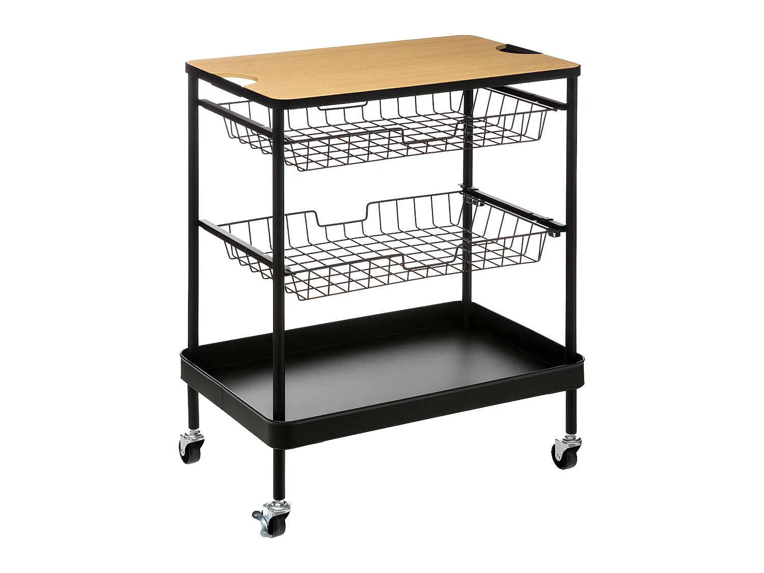 Desserte de cuisine roulante avec planche amovible H 79.5 cm