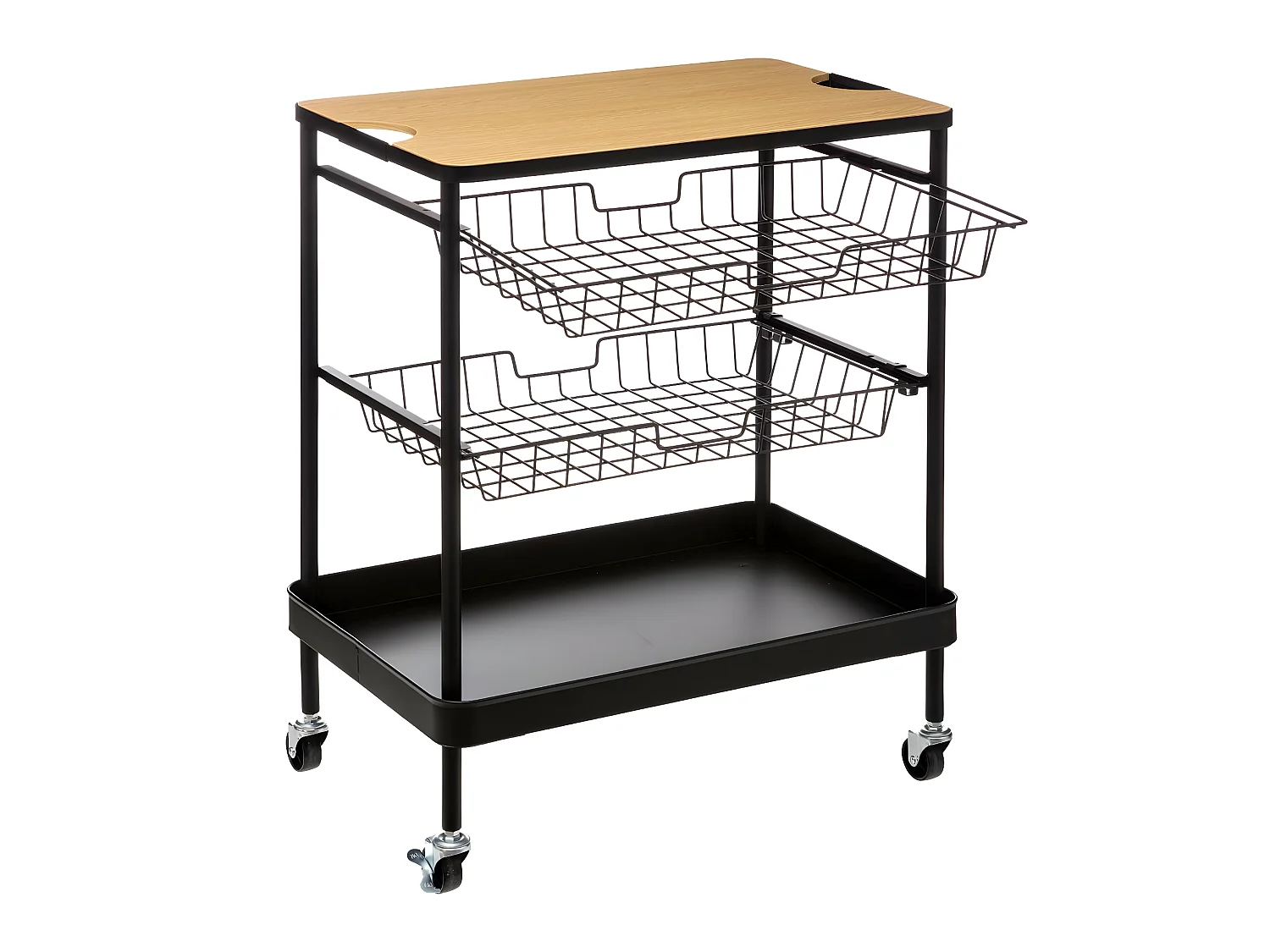 Desserte de cuisine roulante avec planche amovible H 79.5 cm