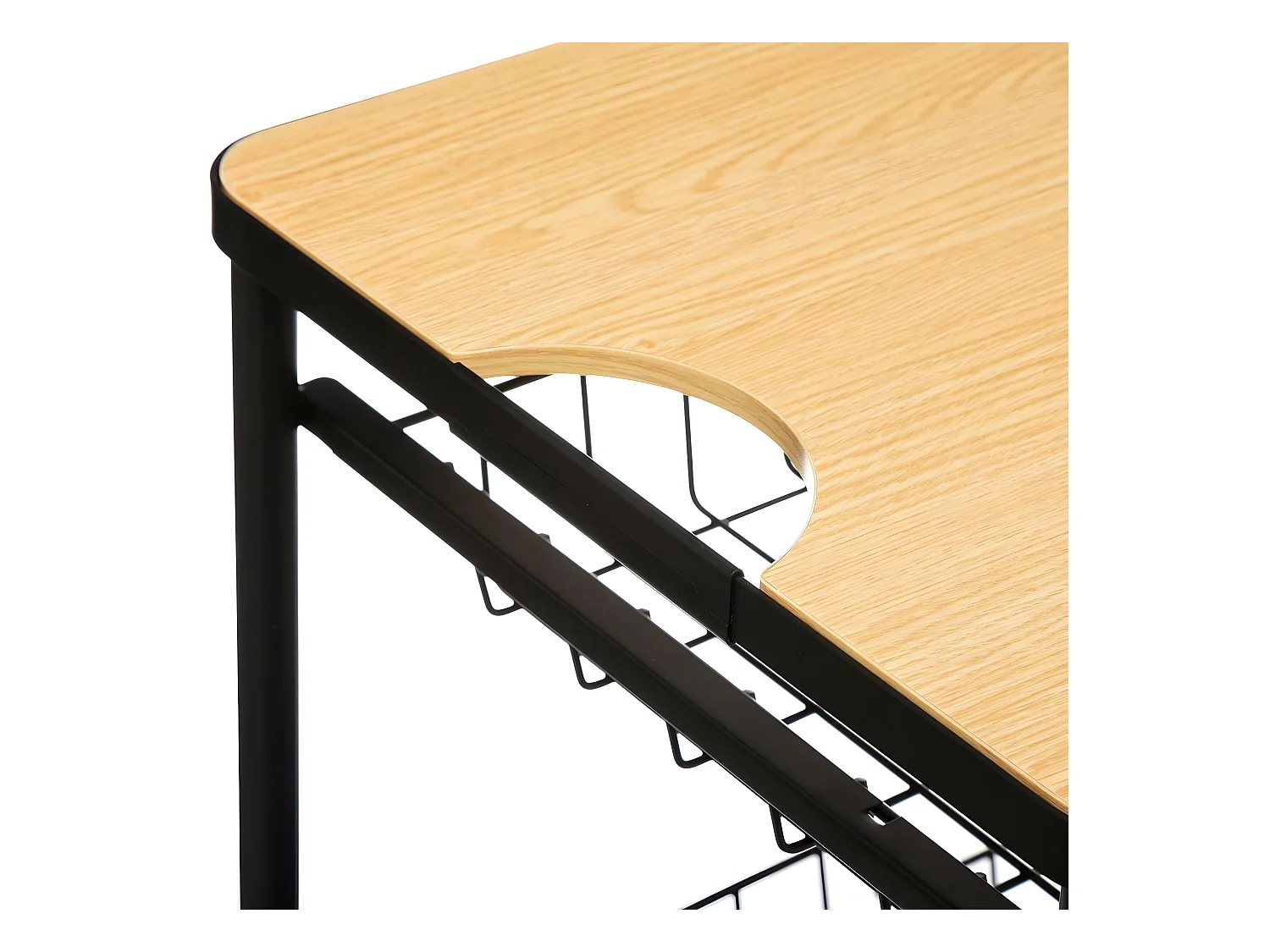 Desserte de cuisine roulante avec planche amovible H 79.5 cm