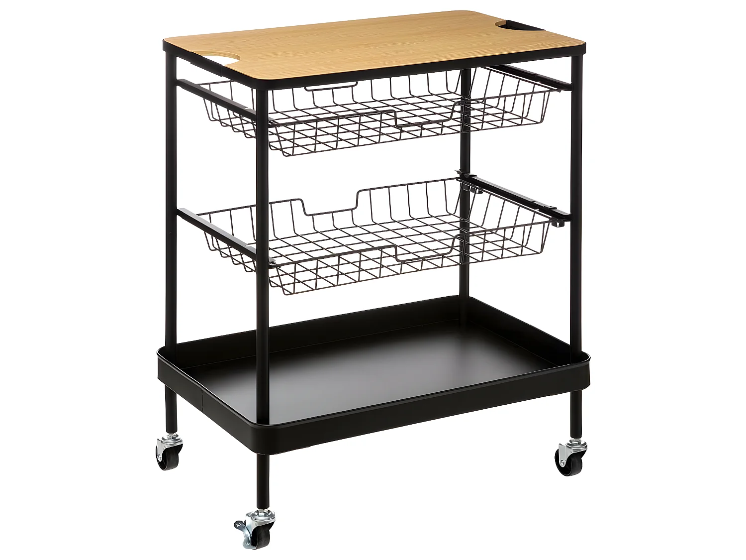 Desserte de cuisine roulante avec planche amovible H 79.5 cm