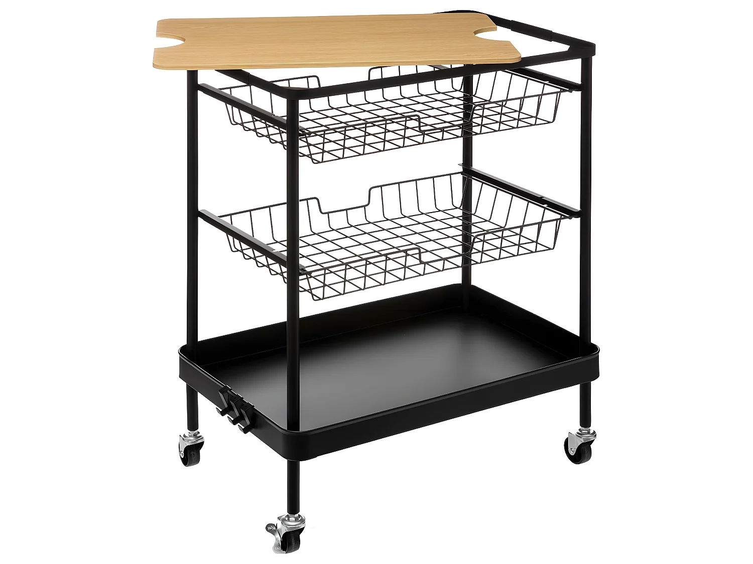 Desserte de cuisine roulante avec planche amovible H 79.5 cm