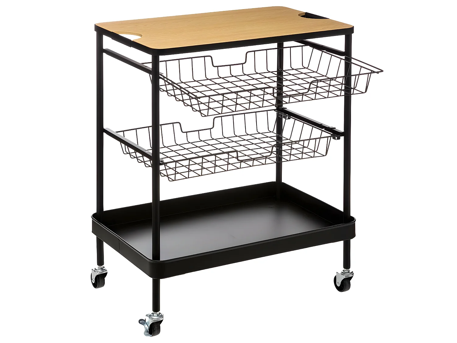 Desserte de cuisine roulante avec planche amovible H 79.5 cm