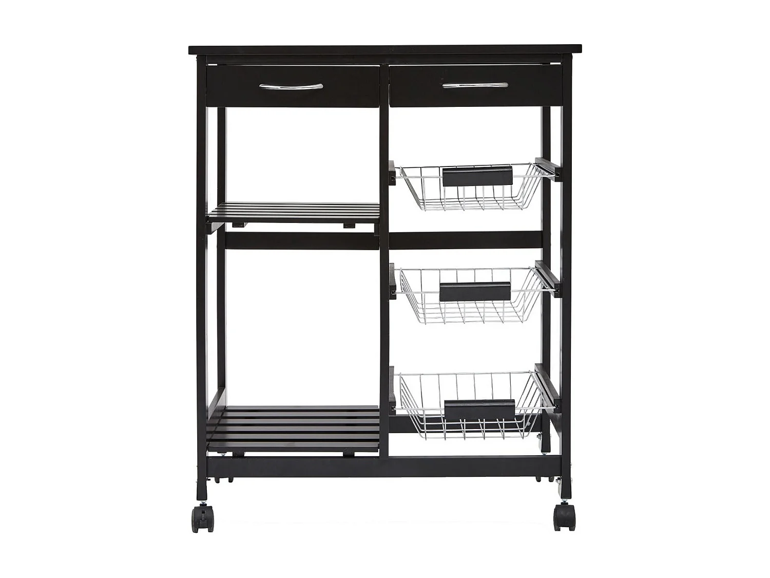 Desserte de Cuisine "Gustaf" 81cm Noir